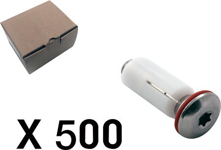 Cubic Dækselskrue M/Skive 500 Stk.