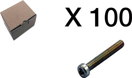 Cubic Cylinderskrue, Torx, Lavt Hoved 100 Stk.