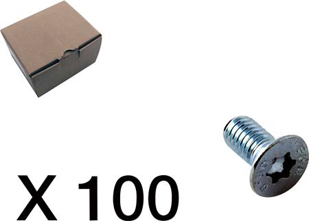Cubic Skrue, Undersænket, Torx 100 Stk