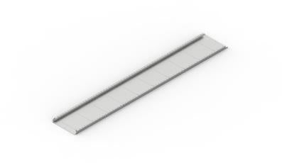 Cubic Skabsskinne 1,5M Dyb, 10M