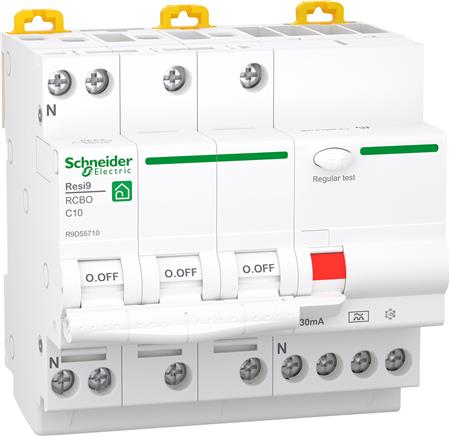 Schneider Electric Kombiafbr. 10A 30Ma C 3P+N 5M