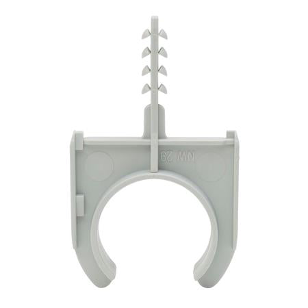 Solar Rør Og Kabelclips 20Mm Med Plug - 200 Stk.