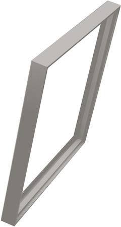 Solar Light Påbyg-Ramme, Led Panel 598X598X50, Hvid