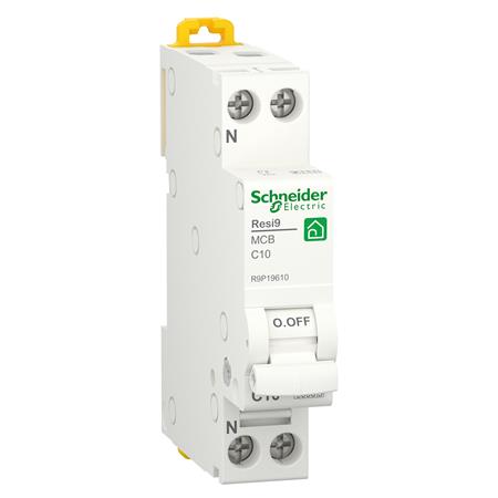 Schneider Electric Automatsikring C10A 1P+N 6Ka 1M