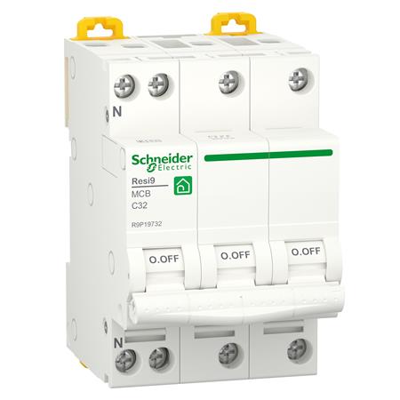 Schneider Electric Automatsikring C32A 3P+N 6Ka 3M