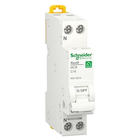 Schneider Electric Automatsikring C16A 1P+N 6Ka 1M