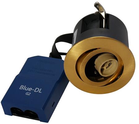 Solar Light Blue-Dl 66 G2 Gu10 Kip Børstet Messing