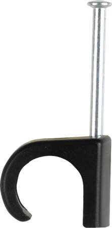 Schneider Electric Clips Rund 7-10 Sort Søm 25Mm - 100 Stk.