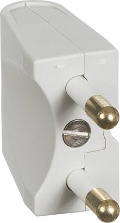 Lauritz Knudsen Stikprop 2-P U/J Flad Lige Lgrå