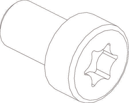 Cubic Cylinderskrue, Torx