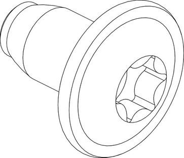 Cubic Skrue, Gevindformede, Torx