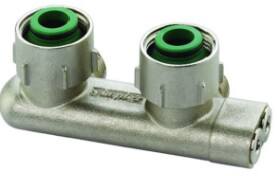 Thermrad H-Blok Kryds ¾" Vinkel Omvendt Vand