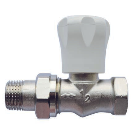 Solar Håndreguleret Radiatorventil 1/2" Lige