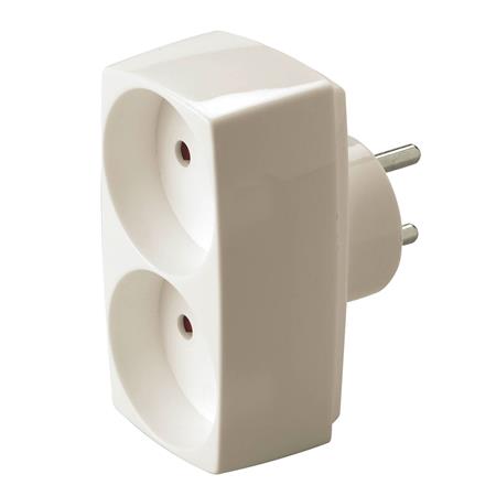 Schneider Electric Blist Jo-El Forgrener M/2 Udtag U/J Hvid - 10 Stk.
