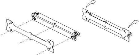 Cubic Skabsskinne Samlebeslag, 1,5M