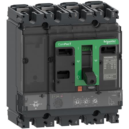 Schneider Electric Maksafbr Nsx250F+Mic22/250A 4P