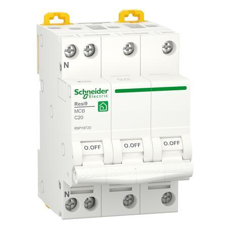 Schneider Electric Automatsikring C13A 3P+N 6Ka 3M