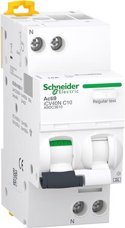 Schneider Electric Kombiafbr. 10A 30Ma C 1P+N 2M