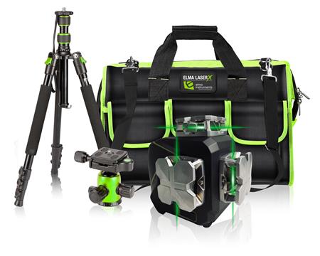 Elma Instruments Elma Laser X360-3 Kit, Linjelaser Sæt