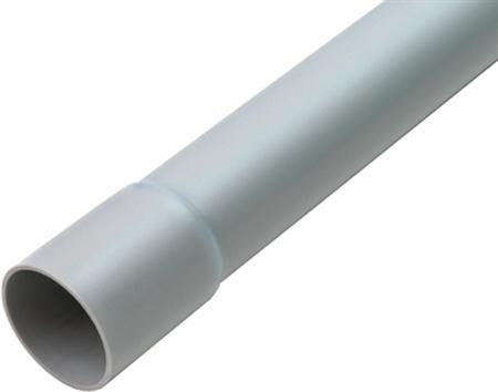 Dietzel Plastrør Halogenfri 20Mm Med Muffe Grå - 3 Meter