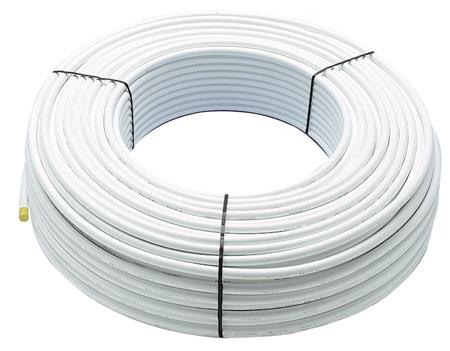 Wavin 32 Mm Alupex Rør Hvid 50 Mtr Rl - 50 Meter