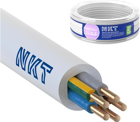 Nkt Kabel 5G2,5 Exq Xtra Hvid R50 Dca - 50 Meter