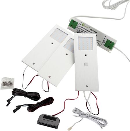 Solar Castor 3-Kit, Led Spot, Inkl. Driver Alu