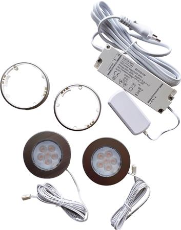 Solar Nohr 2-Kit Led Spot, Inkl. Driver, Alu