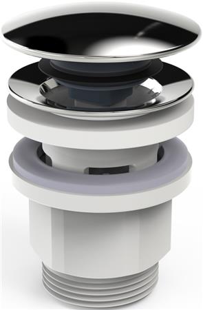 Oras Bundventil Push Up 1 1/4" Krom