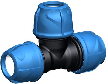 Gf Georg Fischer T 90° Lige Ijoint Pp Nbr Pn16 D25