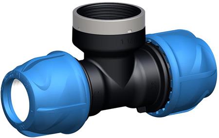 Gf Georg Fischer T 90° Ig Ijoint Pp/Nbr Pn16 D32-1"