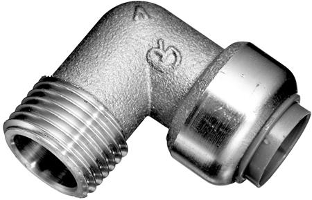 Roth Roth Vinkel 22 X 3/4" Nippel, Rustfri