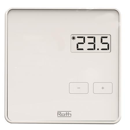 Roth Roth Project Rumtermostat, Display, Hvid