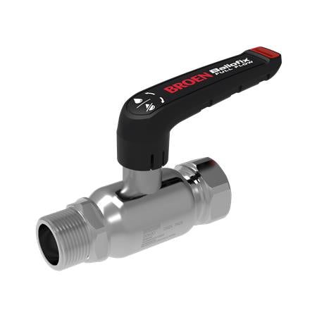 Broen Fullflow Kuglehane Rf 1/2X1/2 Np/Mf Lav