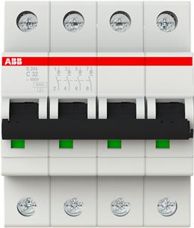 Abb Automatsikring C32A 4P 6Ka 4M