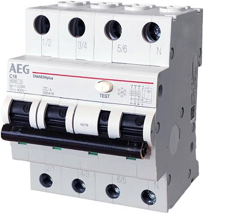 Aeg Kombiafbr. 32A 30Ma C 3P+N 4M