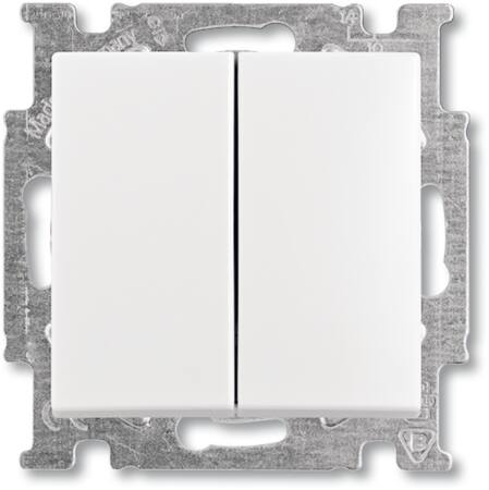 Abb B55 Dobb. Korr. Afbryder, Mat Hvid