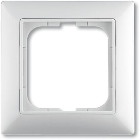 Abb B55 Ramme, 1 Modul, Blank Hvid