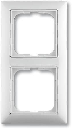 Abb B55 Ramme, 2 Moduler, Blank Hvid