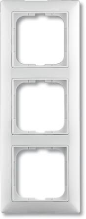 Abb B55 Ramme, 3 Moduler, Blank Hvid
