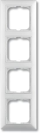 Abb B55 Ramme, 4 Moduler, Blank Hvid
