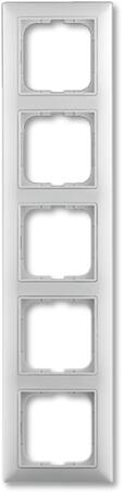 Abb B55 Ramme, 5 Moduler, Blank Hvid
