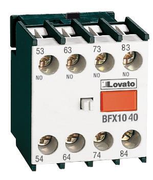 Lovato Hjælpek. For Kontaktor 2No + 2Nc Frontm.