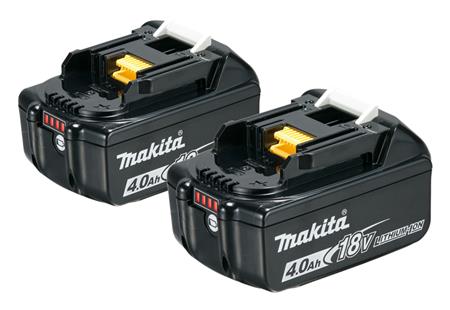 Makita Batteri 2Xbl1840B 18V 4,0Ah Med Indikat.