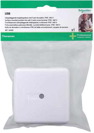 Schneider Electric Blist U56 Junct Box White Screw Term