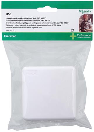 Schneider Electric Blist U56 Junct Box White Click-Lid