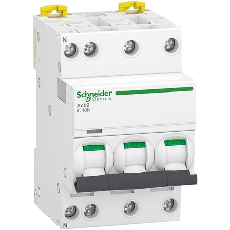 Schneider Electric Automatsikring C13A 3P+N 10Ka 3M