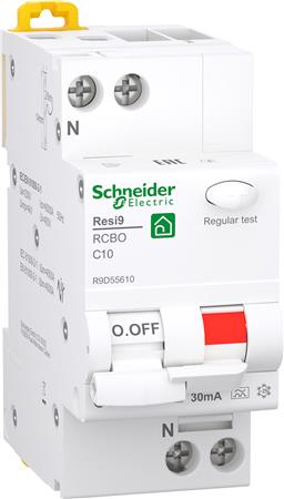 Schneider Electric Kombiafbr. 10A 30Ma C 1P+N 2M