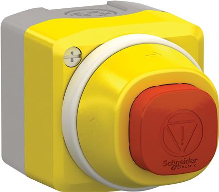 Schneider Electric Nødstopbox Firkantet M/Led 2Nc+No 24V