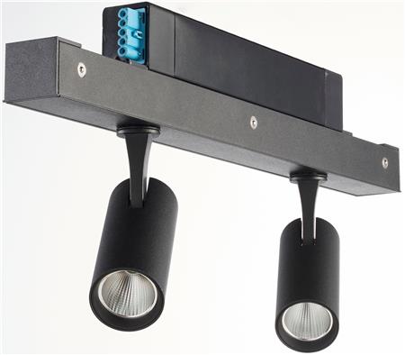 Solar Light Hybrid Spot 2X9W 4K 2X766Lm Sort 36° Da